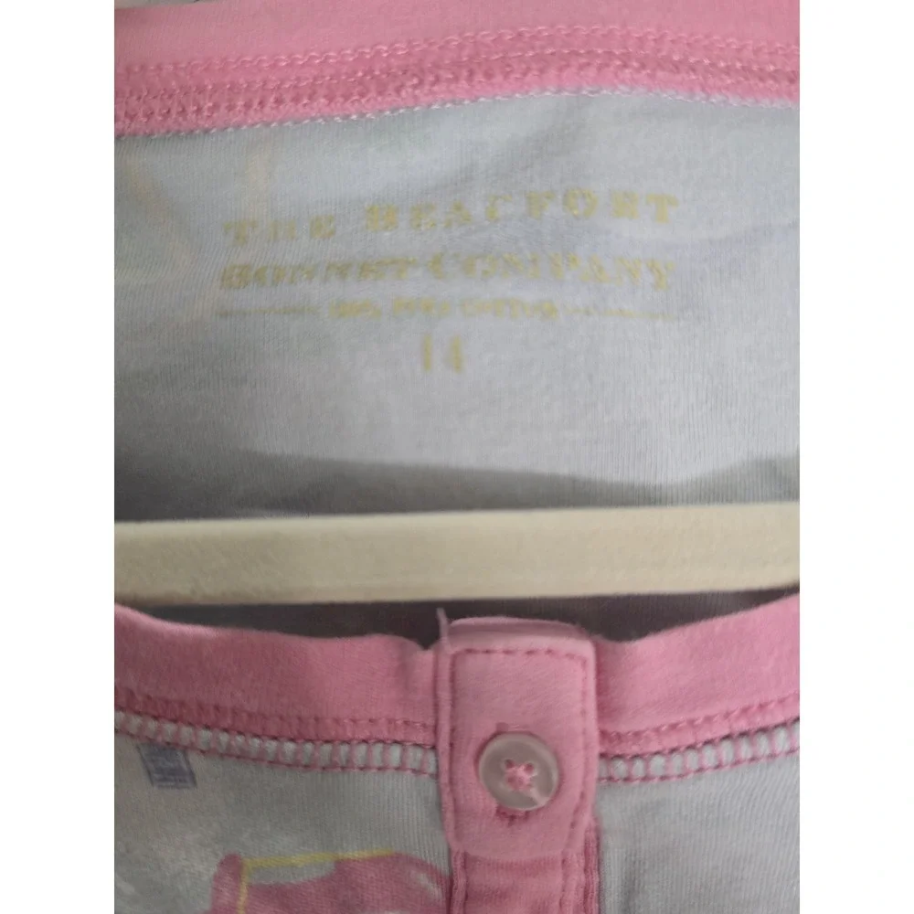 Beaufort Bonnet Company Pima Cotton Bahama Bound Pajamas Shirt Sz 14, Pants 12